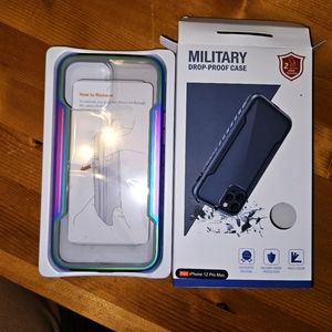 New iPhone 12 Pro Max Case 6.7 Inch, with 2 x Tempered Glass Screen Protector, I